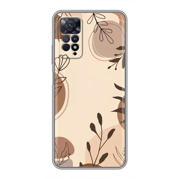 Чехол с принтом «Коричневые цветы» для Xiaomi Redmi Note 11 Pro Чехол с принтом «Коричневые цветы» для Xiaomi Redmi Note 11 Pro
