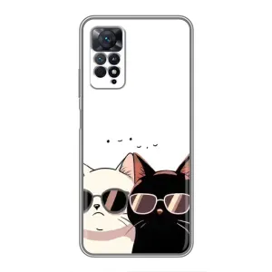 Чехол с принтом «Коты в очках» для Xiaomi Redmi Note 11 Pro