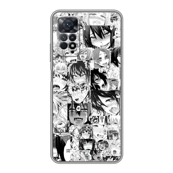 Чехол с принтом «Ahegao manga» для Xiaomi Redmi Note 11 Pro Чехол с принтом «Ahegao manga» для Xiaomi Redmi Note 11 Pro