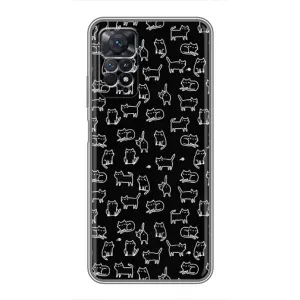 Чохол з принтом для Xiaomi Redmi Note 11 Pro (AlphaPrint) Модні коти (Маленькі котики)