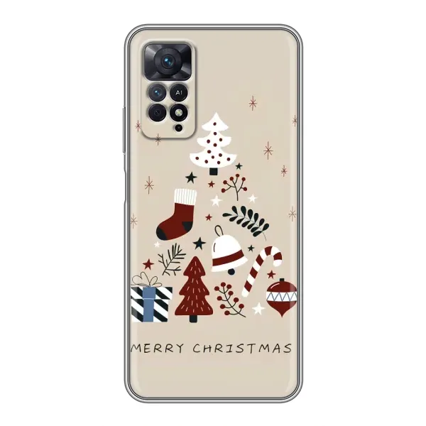 Чехол с принтом «Merry Christmas» для Xiaomi Redmi Note 11 Pro