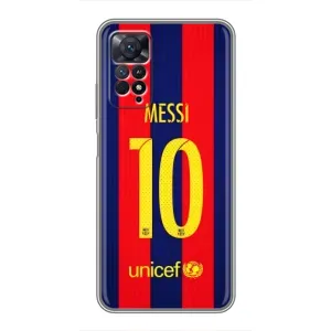 Чехол с принтом «Messi Barca 10» для Xiaomi Redmi Note 11 Pro