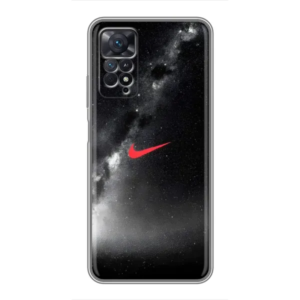 Чохол з принтом «Найк червоний» для Xiaomi Redmi Note 11 Pro