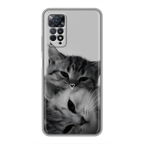 Чехол с принтом «Пара котов» для Xiaomi Redmi Note 11 Pro