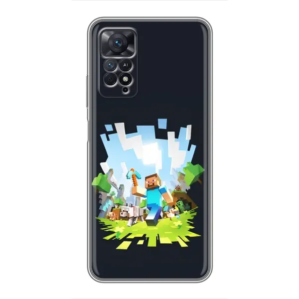 Чехол с принтом «персонажи Minecraft» для Xiaomi Redmi Note 11 Pro Чехол с принтом «персонажи Minecraft» для Xiaomi Redmi Note 11 Pro