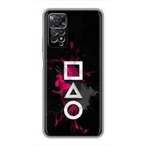Чохол з принтом «Символи Гра кальмара» для Xiaomi Redmi Note 11 Pro
