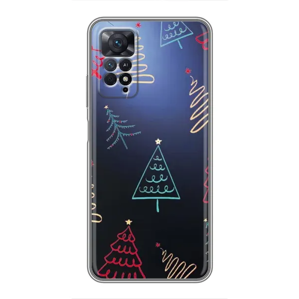 Чохол з принтом «Різдвяні ялинки» для Xiaomi Redmi Note 11 Pro Чохол з принтом «Різдвяні ялинки» для Xiaomi Redmi Note 11 Pro