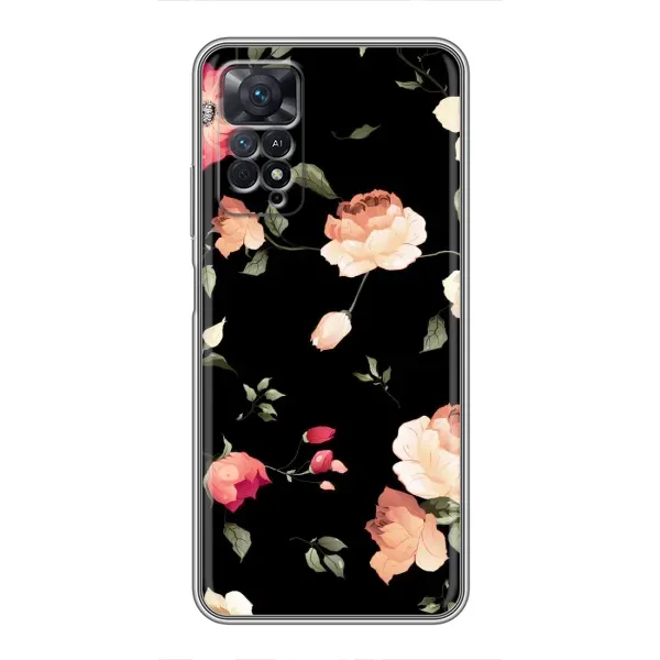 Чохол з принтом «Трояндочки» для Xiaomi Redmi Note 11 Pro