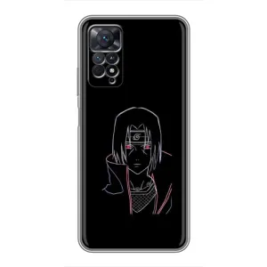 Чехол с принтом «силуэт Итачи» для Xiaomi Redmi Note 11 Pro