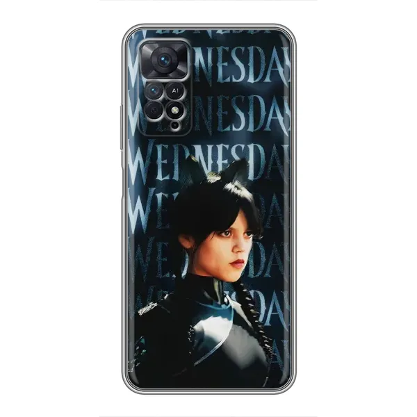 Чохол з принтом «Венздей кішка» для Xiaomi Redmi Note 11 Pro Чохол з принтом «Венздей кішка» для Xiaomi Redmi Note 11 Pro
