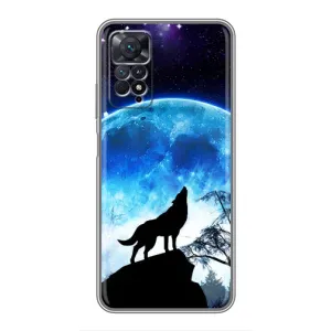 Захисні чохли для Xiaomi Redmi Note 11 Pro (AlphaPrint) (ХІТ продаж) ВОВК (Вовк на місяць)