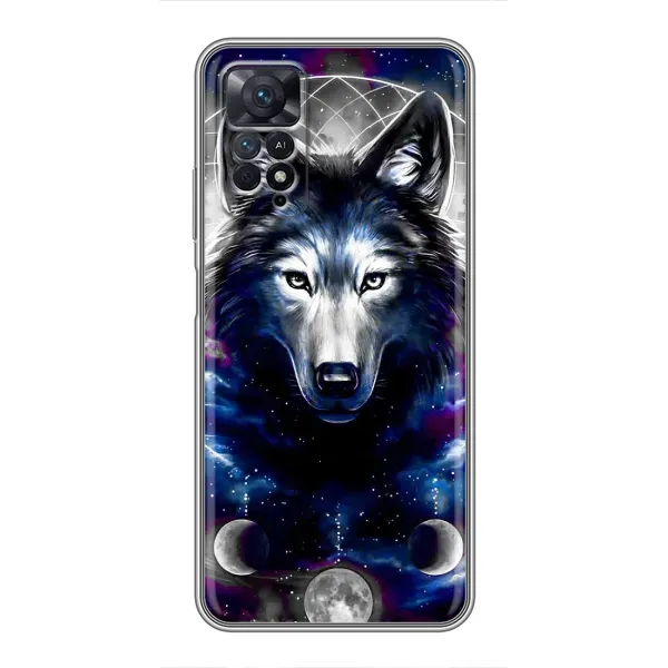 Чохол з принтом «Вовк» для Xiaomi Redmi Note 11 Pro