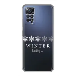Зимні Чохли для Xiaomi Redmi Note 11 Pro - прозорий фон (Winter loading)