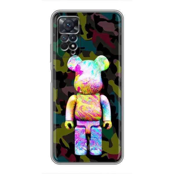 Чехол с принтом «Яркий Bearbrick» для Xiaomi Redmi Note 11 Pro