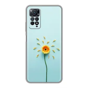 Чохли з квітами для Xiaomi Redmi Note 11 Pro (VPrint) (Жовта квітка)