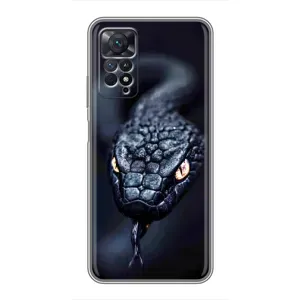 Чехол с принтом «Черная змея» для Xiaomi Redmi Note 11 Pro