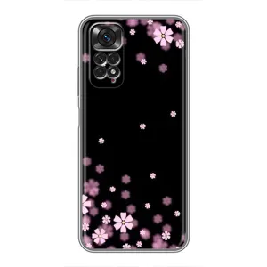 Чохол для Xiaomi Redmi Note 11 / 11s - з принтом (Дизайнерські) (AlphaPrint) (Квіти маленькі)