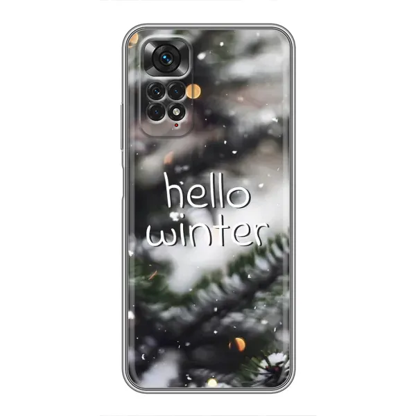 Чохол з принтом «Hello winter» для Xiaomi Redmi Note 11 / 11s