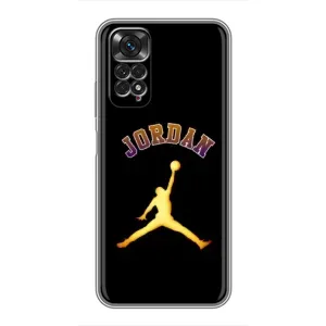 Чехлы для Xiaomi Redmi Note 11 / 11s - с картинкой JORDAN (AlphaPrint) (Jordan Gold)