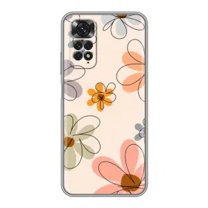 Чохол з квітковим принтом на Xiaomi Redmi Note 11 / 11s (Кольорові квіти)