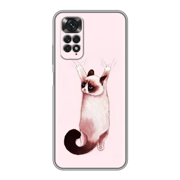 Чохол з принтом «Котик падає» для Xiaomi Redmi Note 11 / 11s Чохол з принтом «Котик падає» для Xiaomi Redmi Note 11 / 11s