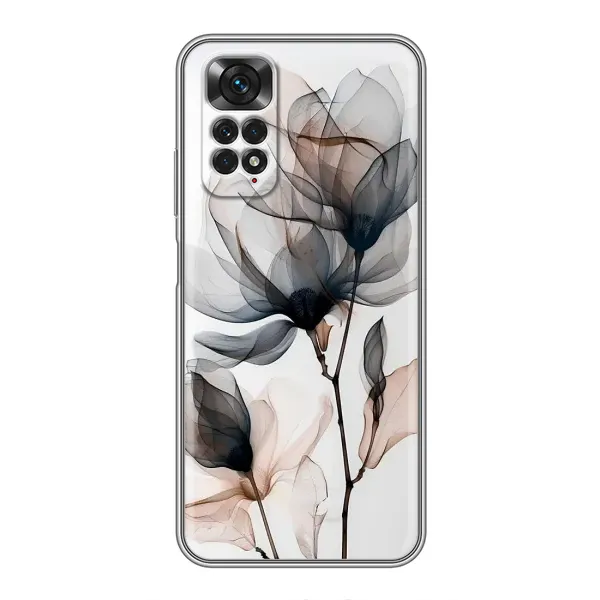 Чехол с принтом «Цветы на белом» для Xiaomi Redmi Note 11 / 11s Чехол с принтом «Цветы на белом» для Xiaomi Redmi Note 11 / 11s