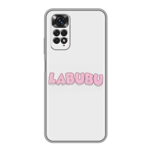 Чехол с Лабубу на Xiaomi Redmi Note 11 / 11s (Лого Лабубу)