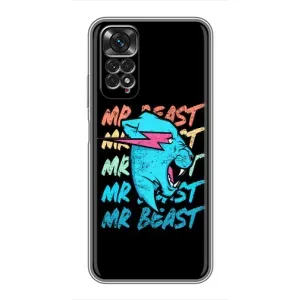 Чохли Містер Біст для Xiaomi Redmi Note 11 / 11s (logo Mr beast)