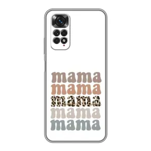 Чохли для мами на Xiaomi Redmi Note 11 / 11s (Текстовий колаж мама)