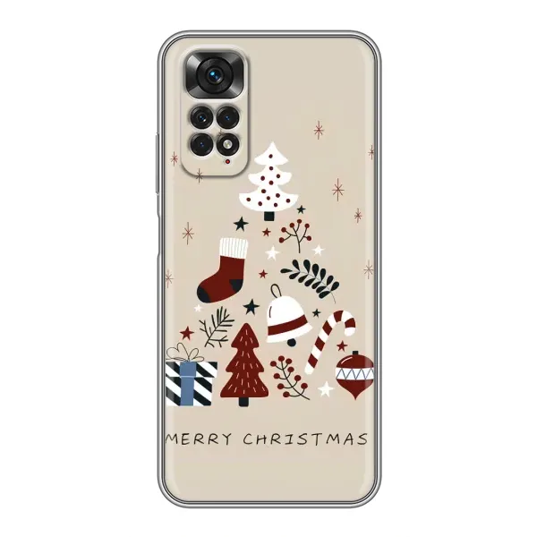 Чохол з принтом «Merry Christmas» для Xiaomi Redmi Note 11 / 11s