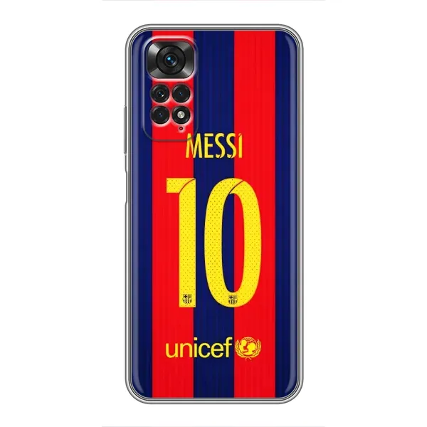 Чохол з принтом «Messi Barca 10» для Xiaomi Redmi Note 11 / 11s