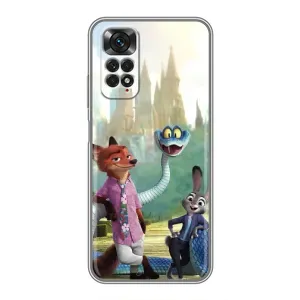 Чехол Зоотрополіс на Xiaomi Redmi Note 11 / 11s (Герои мультфильма Зверополис)