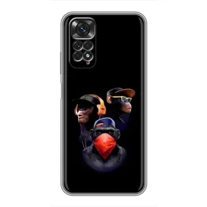 Чохол з Мавпами Xiaomi Redmi Note 11 / 11s - (AlphaPrint) (Три мавпи)