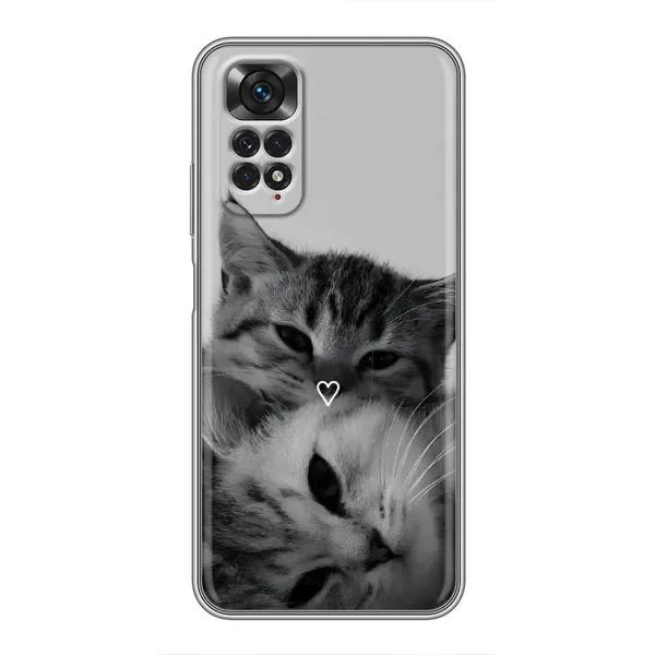 Чехол с принтом «Пара котов» для Xiaomi Redmi Note 11 / 11s Чехол с принтом «Пара котов» для Xiaomi Redmi Note 11 / 11s