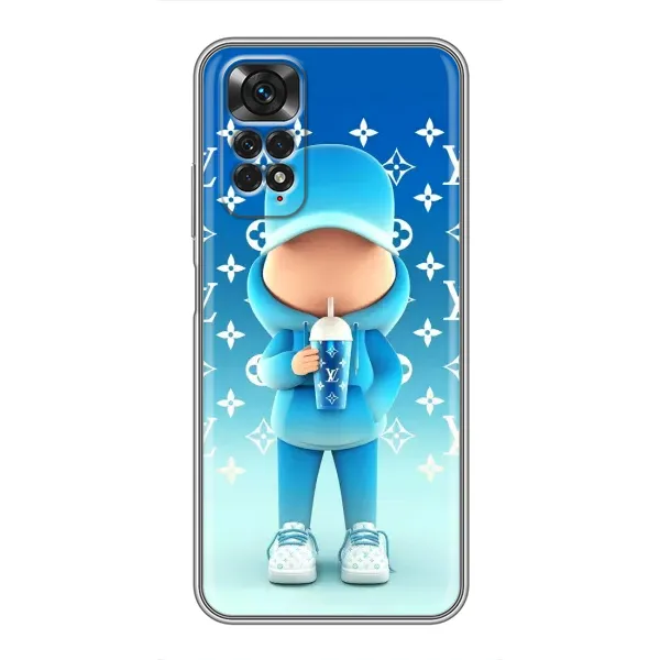 Чохол з принтом «Хлопець LV» для Xiaomi Redmi Note 11 / 11s