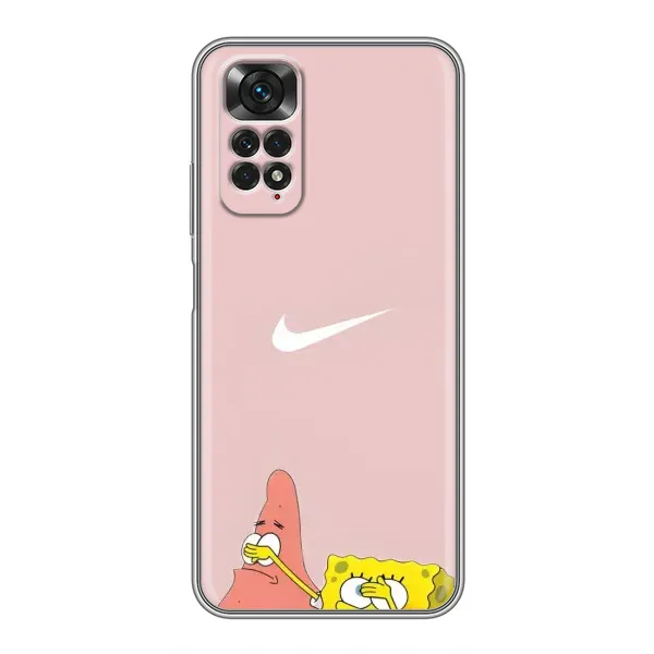 Чехол с принтом «Патрик и Губка» для Xiaomi Redmi Note 11 / 11s
