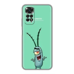 Чохол Губка Боб для Xiaomi Redmi Note 11 / 11s (Персонаж Планктон)