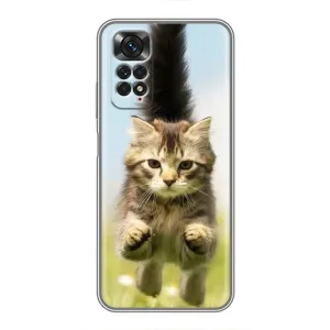 Чехлы с Котиками для Xiaomi Redmi Note 11 / 11s (VPrint) (Прыжок кота)