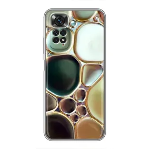 Мраморный чехол на Xiaomi Redmi Note 11 / 11s (VPrint) (Радужный Мрамор)