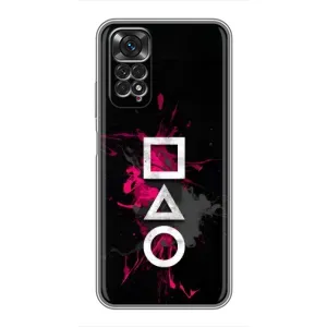 Чохол Гра в кальмара для Xiaomi Redmi Note 11 / 11s (Символи Гра кальмара)