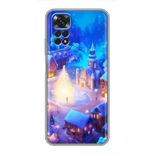 Рождественские Чехлы для Xiaomi Redmi Note 11 / 11s (VPrint) (Рождественский город)