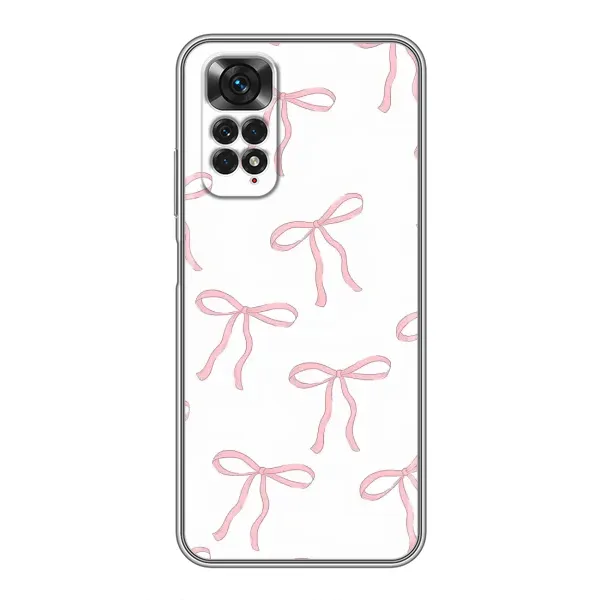 Чохол з принтом «Рожеві бантики» для Xiaomi Redmi Note 11 / 11s
