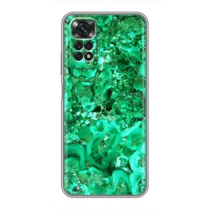 Мраморный чехол на Xiaomi Redmi Note 11 / 11s (VPrint) (Салатный Мрамор)