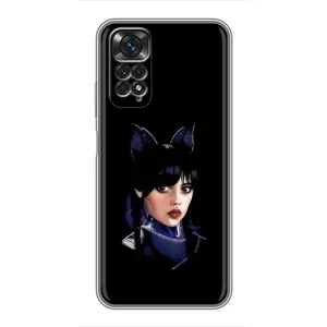 Чехлы Венсдей на Xiaomi Redmi Note 11 / 11s Уэнсдей (AlphaPrint) (серьезная Уэнздей)