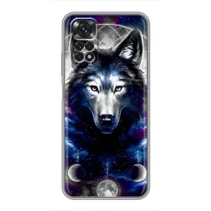 Защитные чехлы для Сяоми Редми Ноут 11 / 11s (AlphaPrint) (ХИТ продаж) ВОЛК (Волк)