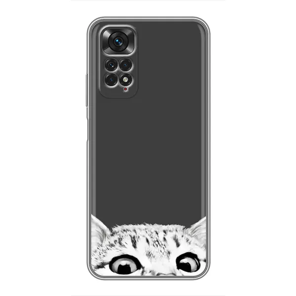 Чохол з принтом «Виглядає котик» для Xiaomi Redmi Note 11 / 11s Чохол з принтом «Виглядає котик» для Xiaomi Redmi Note 11 / 11s