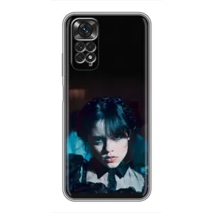Чехлы Венсдей на Xiaomi Redmi Note 11 / 11s Уэнсдей (AlphaPrint) (взгляд Уэнздей)