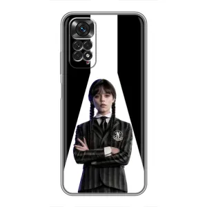 Чехлы Венсдей на Xiaomi Redmi Note 11 / 11s Уэнсдей (AlphaPrint) (W-Wednesday)