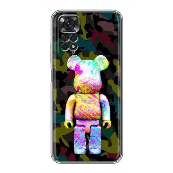 Чохол з принтом «Яскравий Bearbrick» для Xiaomi Redmi Note 11 / 11s