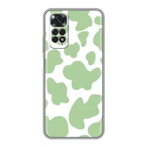 Чохол з принтом корови на Xiaomi Redmi Note 11 / 11s (Зелений принт)